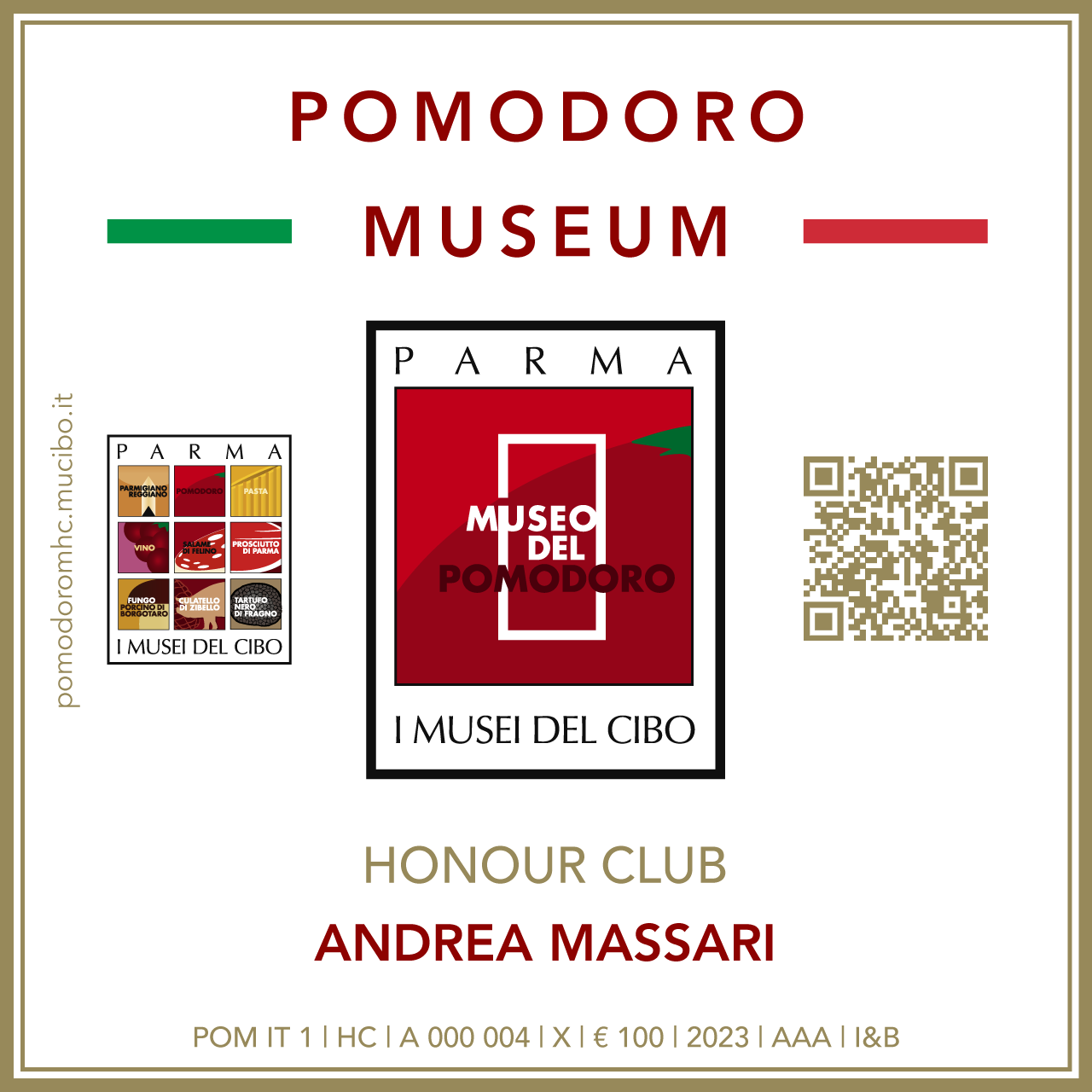 Pomodoro Museum Honour Club - Token Id A 000 004 - ANDREA MASSARI