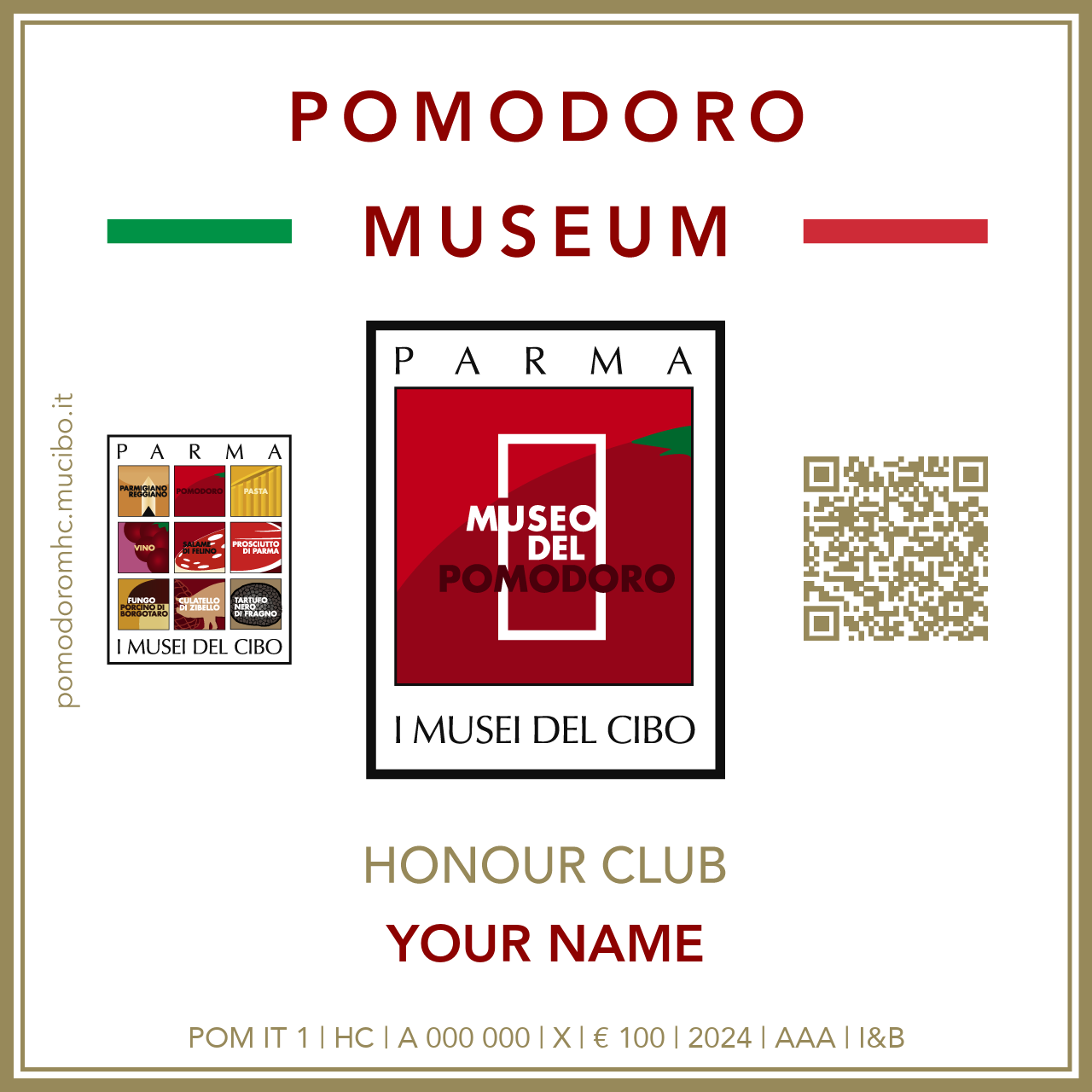 Pomodoro Museum Honour Club - Token - IL TUO NOME