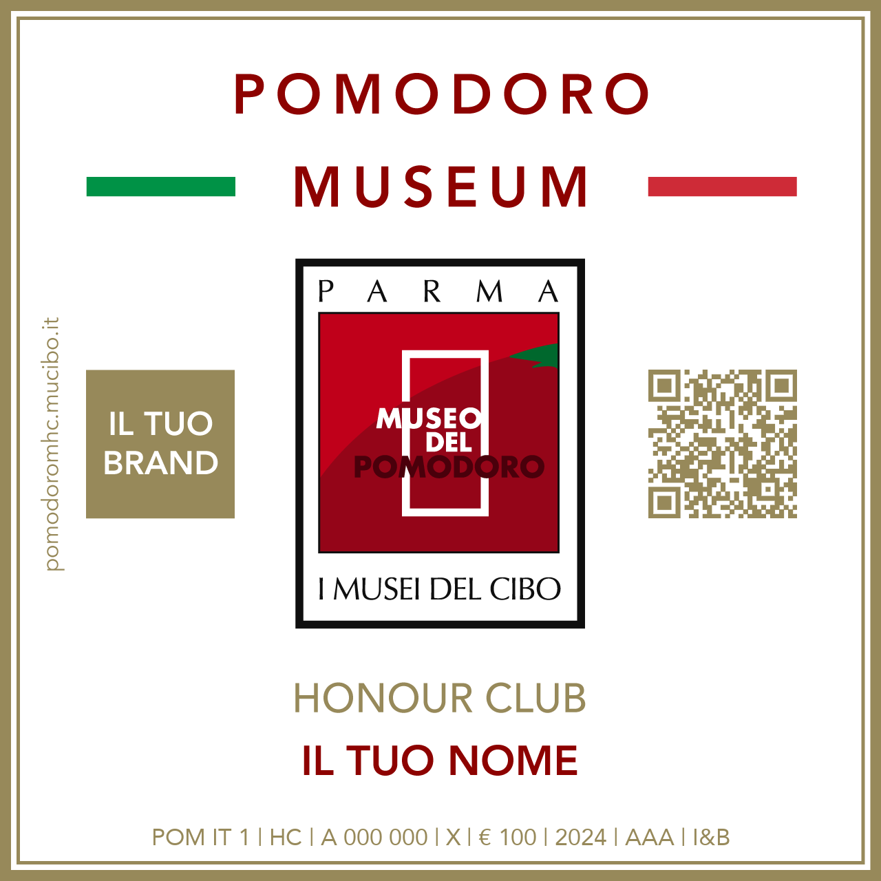 Pomodoro Museum Honour Club - Token - IL TUO BRAND